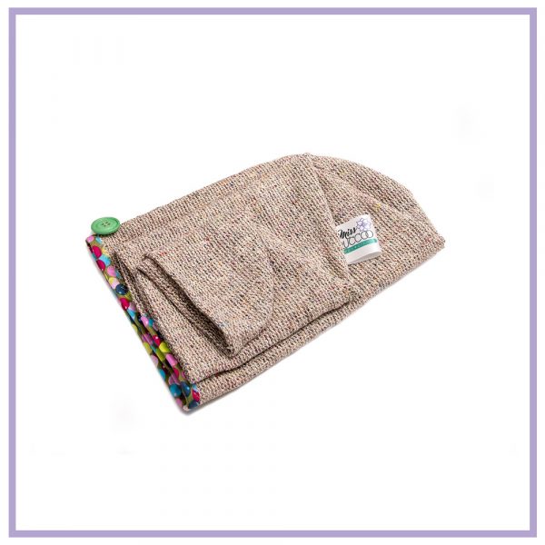 CON-TURBANTE IN SETA BOURETTE